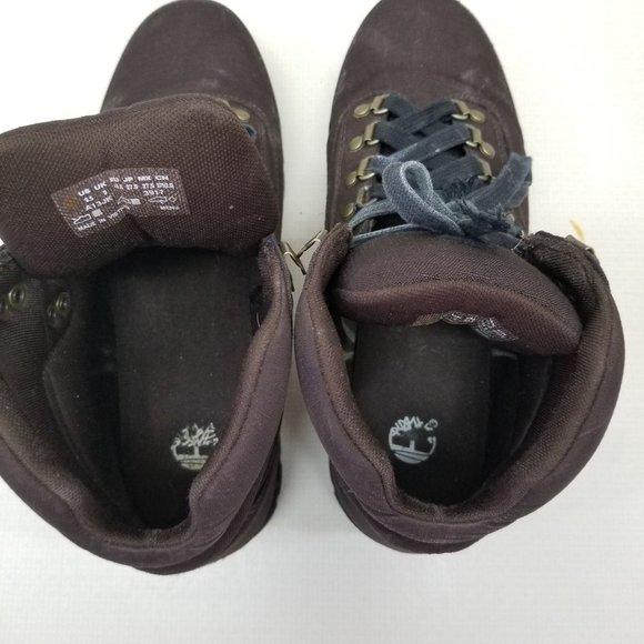 Timberland 9.5 Brown High Top Boots Chunky Grunge‎ Hiking Work main image 9